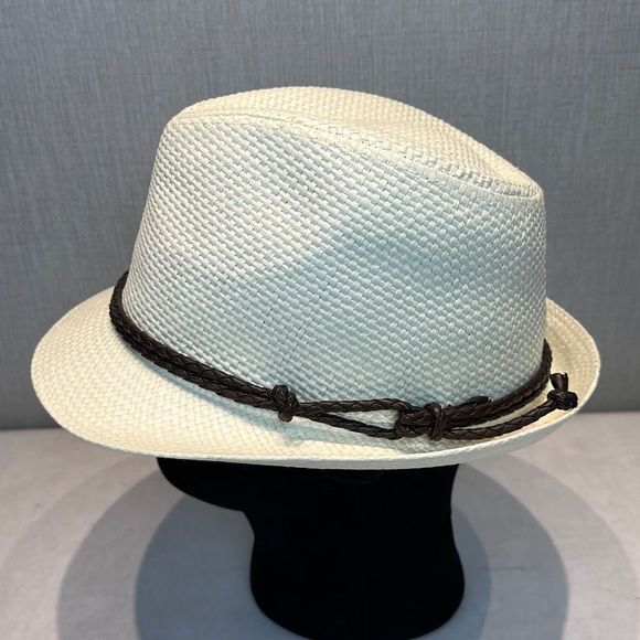 Goodfellow & Co Accessories - Goodfellow Staw Fedora Hat Faux Leather Band L/XL